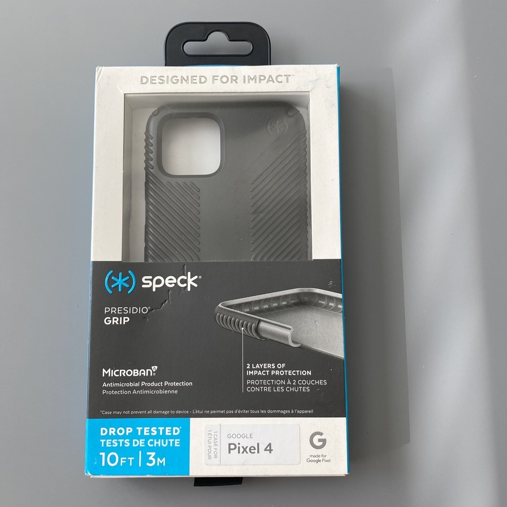 Speck - Presidio GRIP Case for Google Pixel‎ 4 - Black